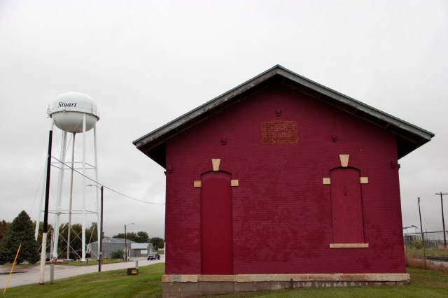 Rail station, Stuart, iowa